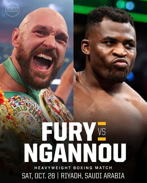 Image de Sport. Le combat tant attendu entre Francis Ngannou et Tyson Fury est désormais confirmé. L'ancien champion des poids lourds de l'UFC se mesurera au champion WBC de boxe anglaise le 28 octobre en Arabie saoudite. Suite à son départ de l'UFC, Ngannou a signé un contrat avec la Professional Fighters League (PFL), lui permettant de défier les plus grands champions de boxe. Les détails de ce combat excitant restent à être officialisés, mais l'engouement des fans de boxe et de MMA est palpable. Qui sortira vainqueur de ce duel d'après vous ?